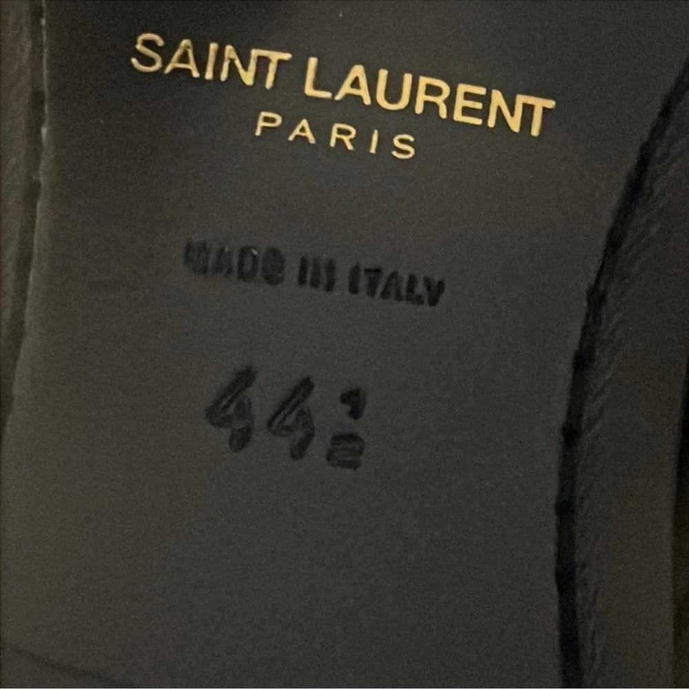New authentic Saint Laurent luxury designer patent leather dress shoes 11.5 - Picture 16 of 17
